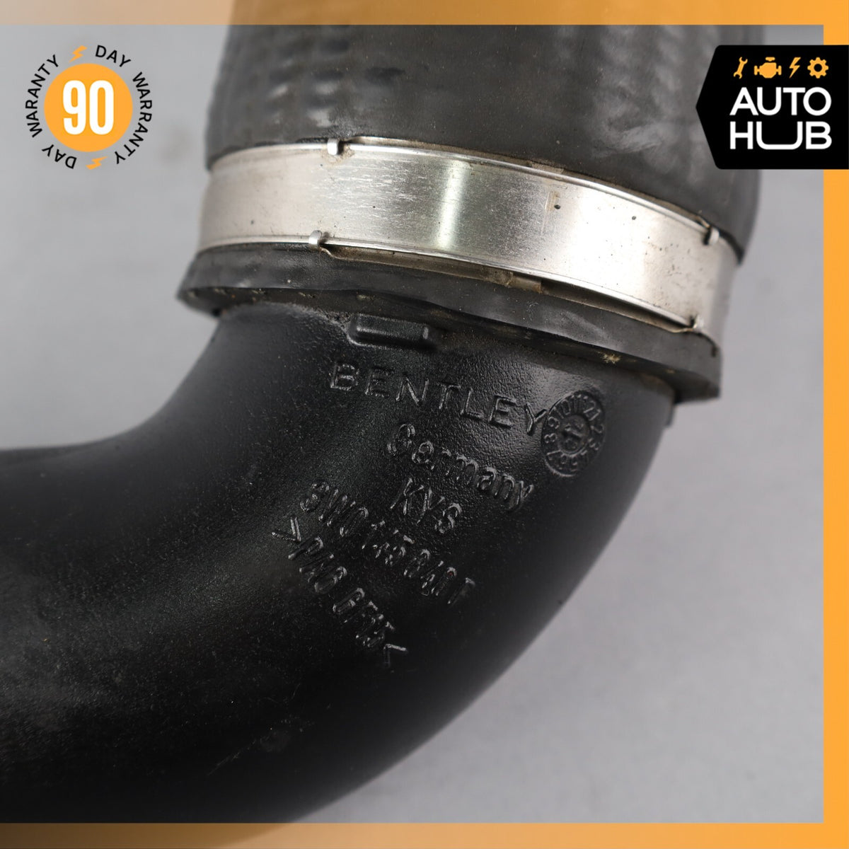 03-12 Bentley Continental GT GTC 6.0L W12 Right Side Intercooler Hose Pipe OEM - photo 7