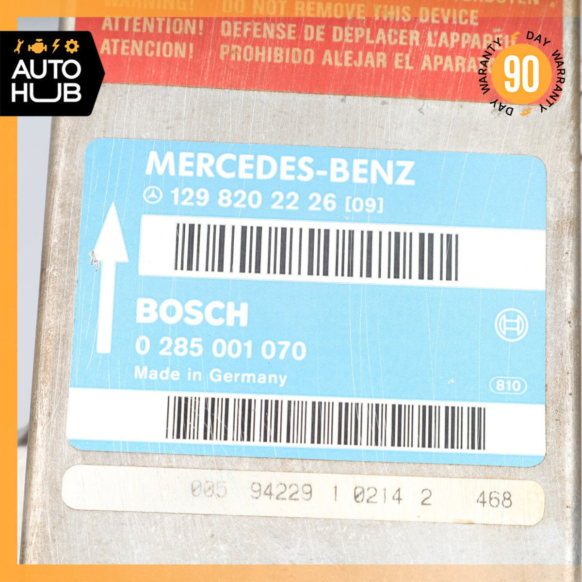 90-95 Mercedes R129 SL500 500SL SL320 Convertible Roll Bar Control Module OEM - photo 7