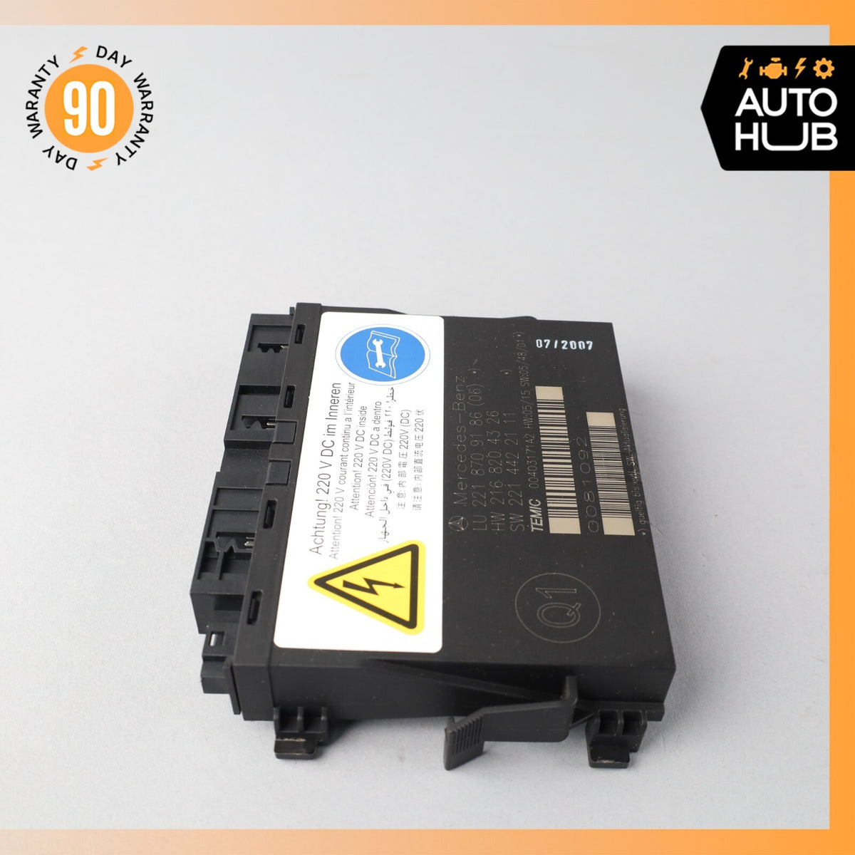 07-10 Mercedes W216 CL600 Front Left or Right Seat Contour Control Module OEM - photo 3
