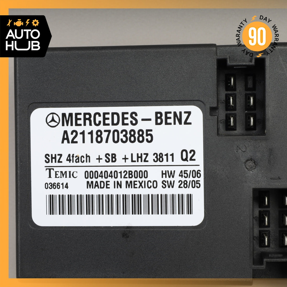 06-13 Mercedes X164 GL450 GL320 E500 Heated Seat Control Module 2118703885 OEM - photo 2