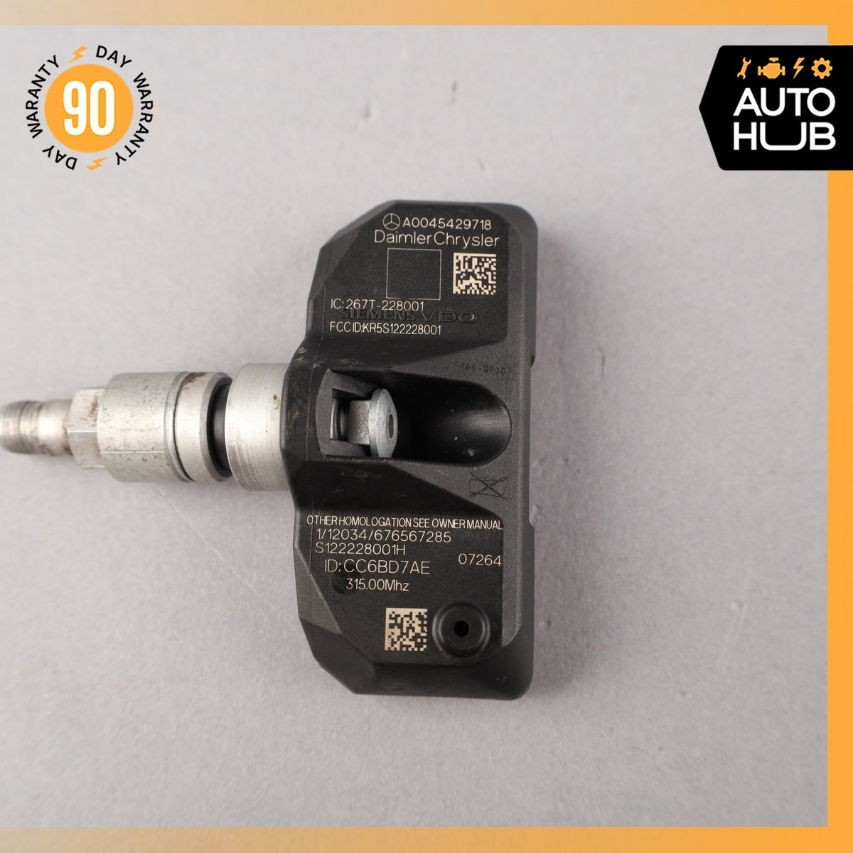 06-11 Mercedes W219 CLS550 S600 S550 TPMS Tire Pressure Sensor 315 Mhz Set OEM - photo 16