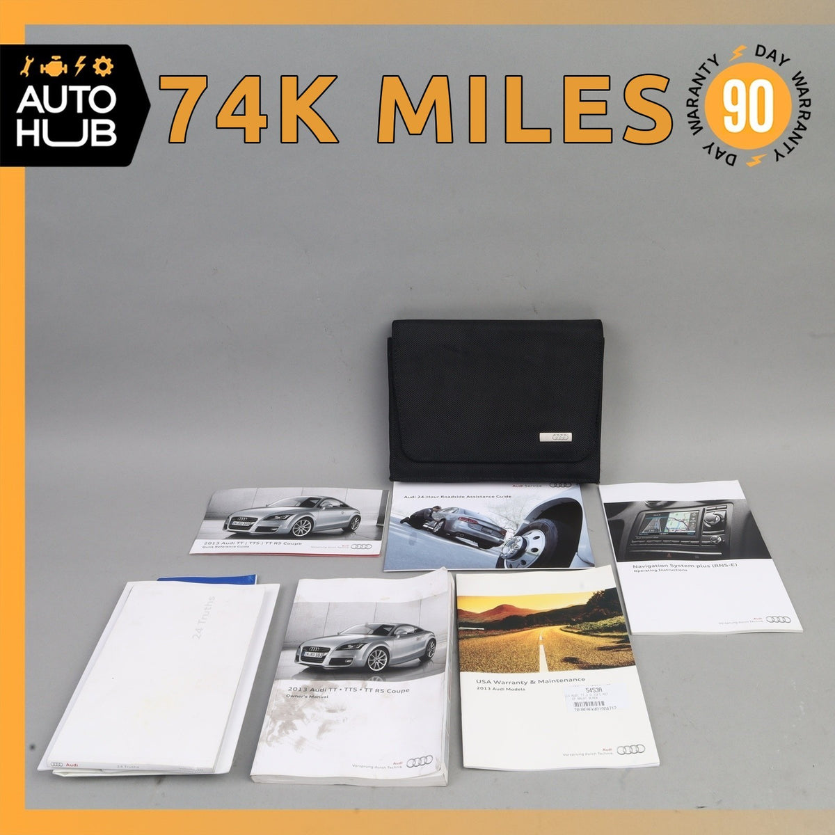 2013 Audi 8J TT Coupe Owner's Operator's Manual Book Set OEM - photo 1
