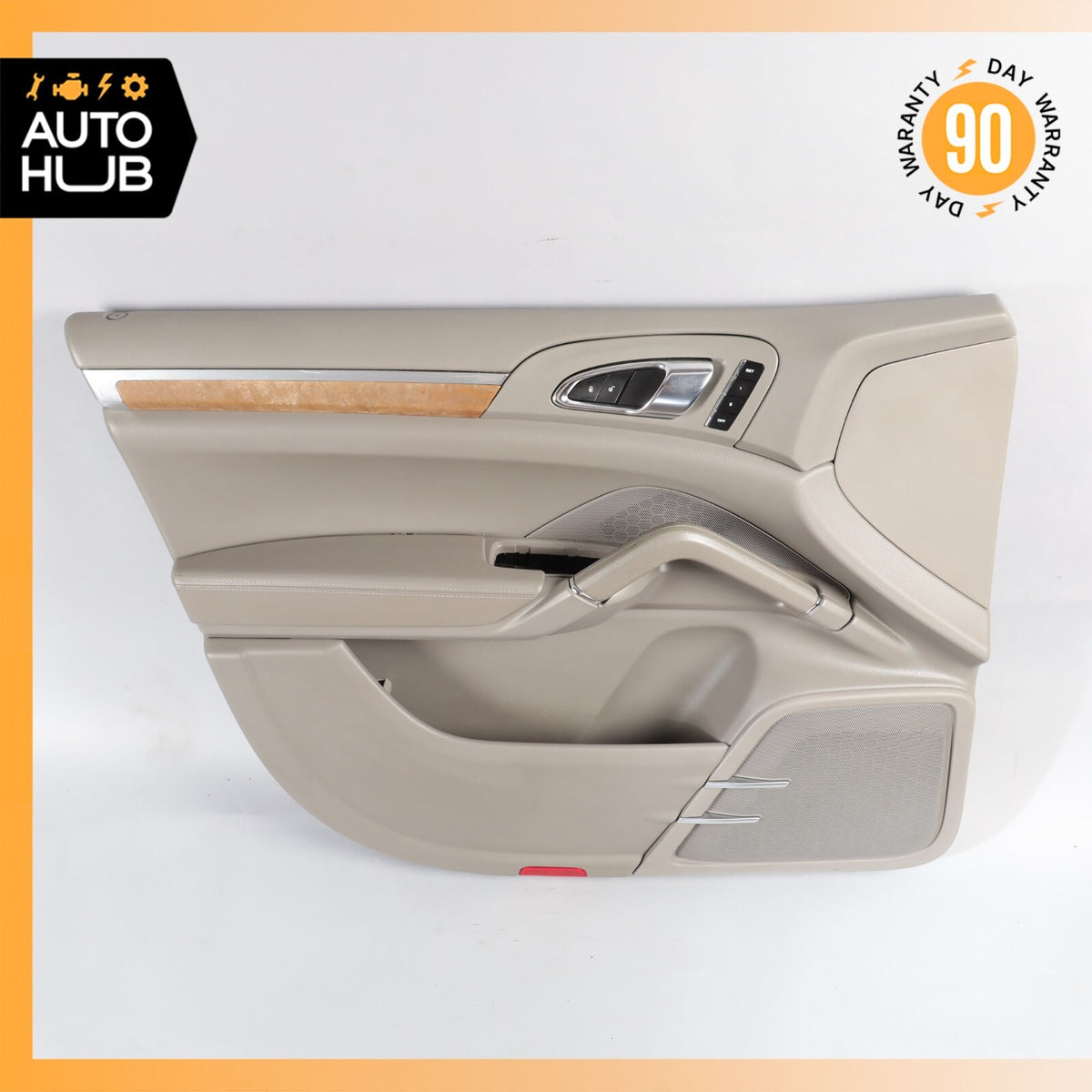 11-18 Porsche Cayenne 958 S Front Left Driver Side Interior Door Panel Gray OEM - photo 1