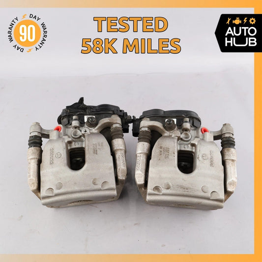 17-23 Mercedes W213 E350 Rear Brake Caliper Calipers Set w/ Actuator OEM 58k - photo 1