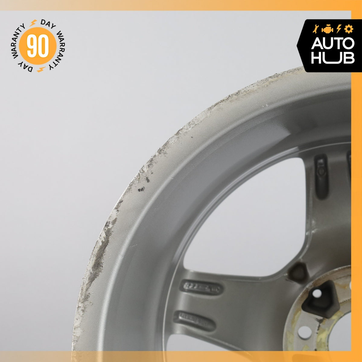 Mercedes W208 CLK430 SLK320 7.5 x 17 17" Front Wheel Rim Chrome 1704011302 OEM - photo 11