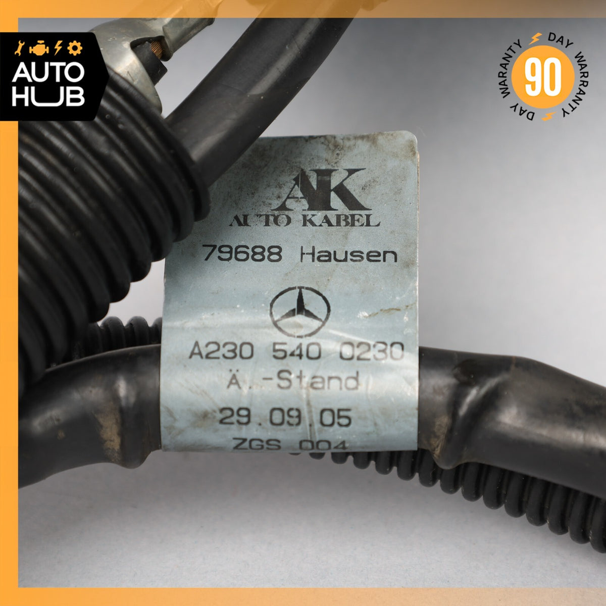 07-12 Mercedes R230 SL550 Starter to Alternator Cable Wire 2305400230 OEM - photo 11