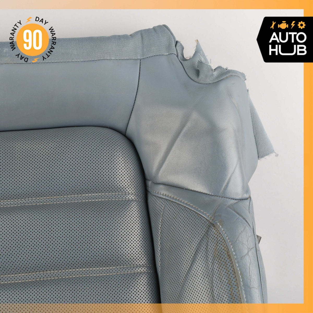 11-18 Porsche Cayenne 958 Front Left Lower Bottom Seat Cushion Leather Blue OEM - photo 3