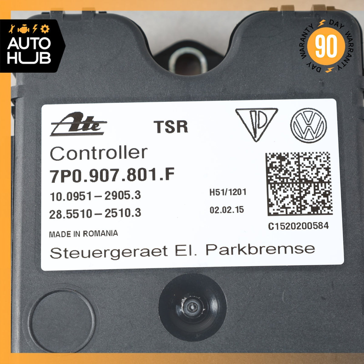 11-18 Porsche Cayenne 958 Electronic Parking Brake Control Module 7P0907801F OEM - photo 6