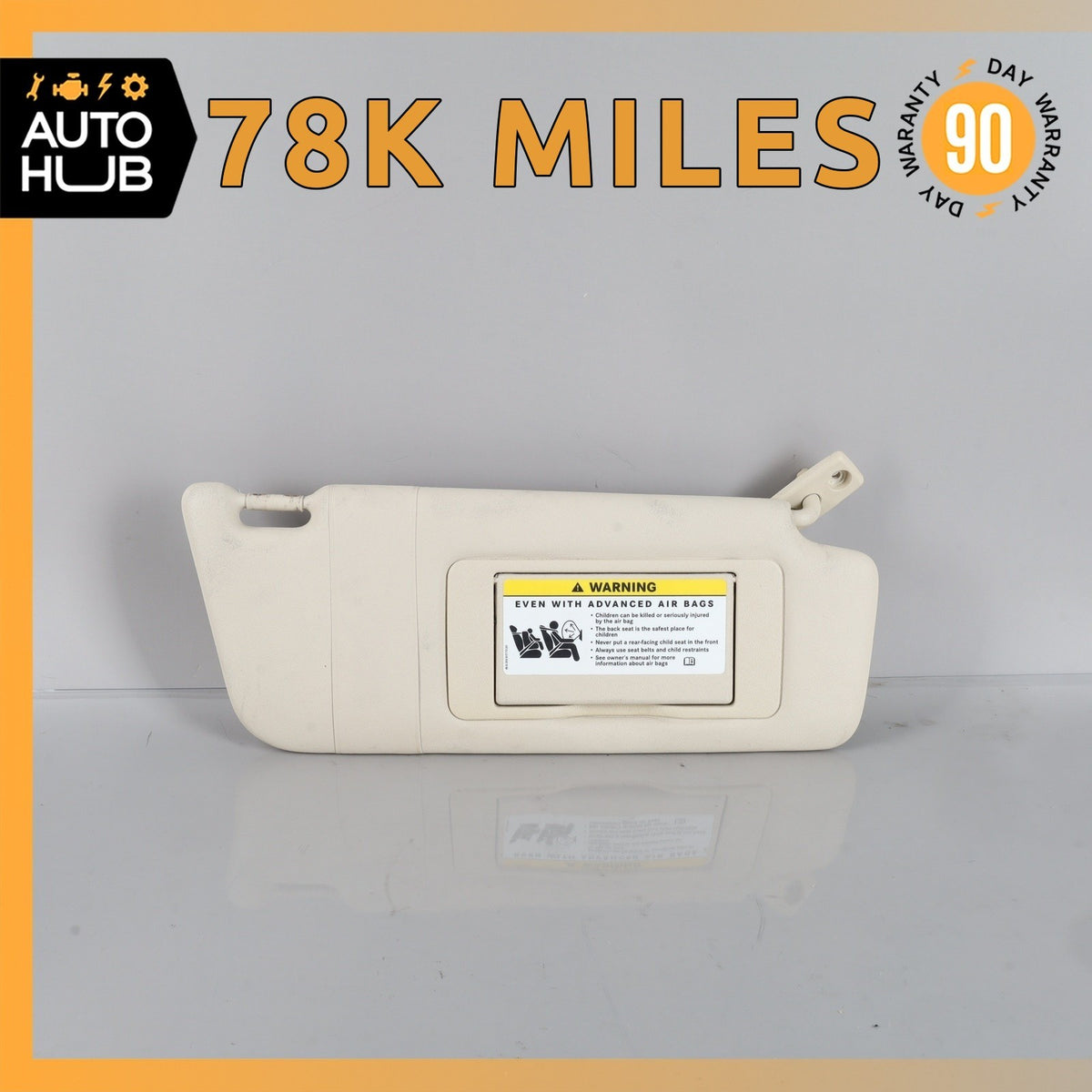 03-09 Mercedes W209 CLK500 CLK550 Convertible Right Side Sun Visor Sunvisor OEM - photo 1
