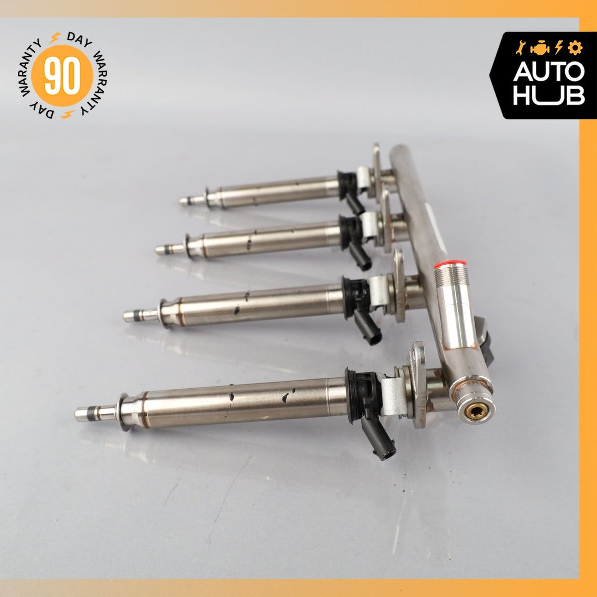 15-23 Mercedes W205 C63 AMG Right Side Fuel Rail Line w/ Injectors OEM 39k - photo 6