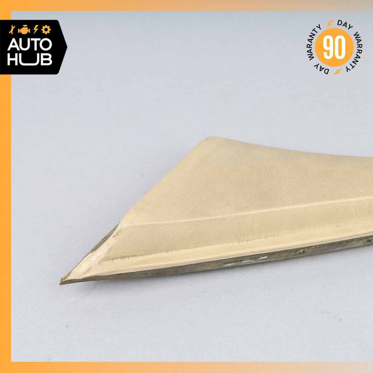 Mercedes W126 420SEL Rear Right Side Door Window Panel Trim Beige OEM - photo 8