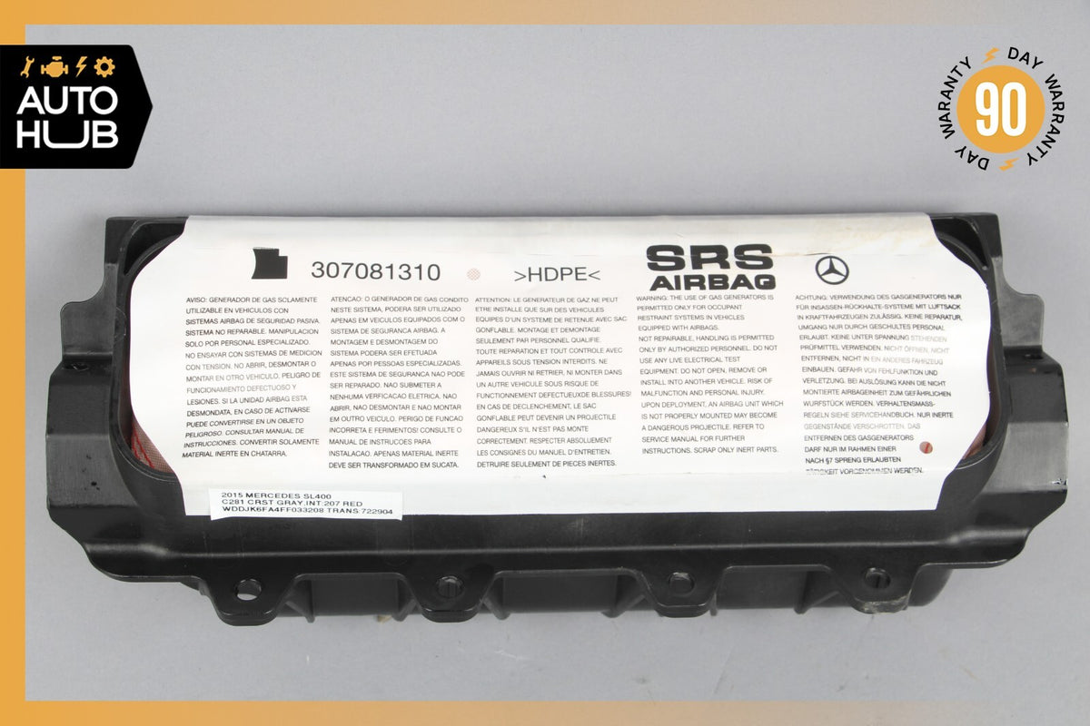 12-20 Mercedes R231 SL400 SLK250 Glove Box Passenger Knee Airbag Air Bag OEM - photo 6
