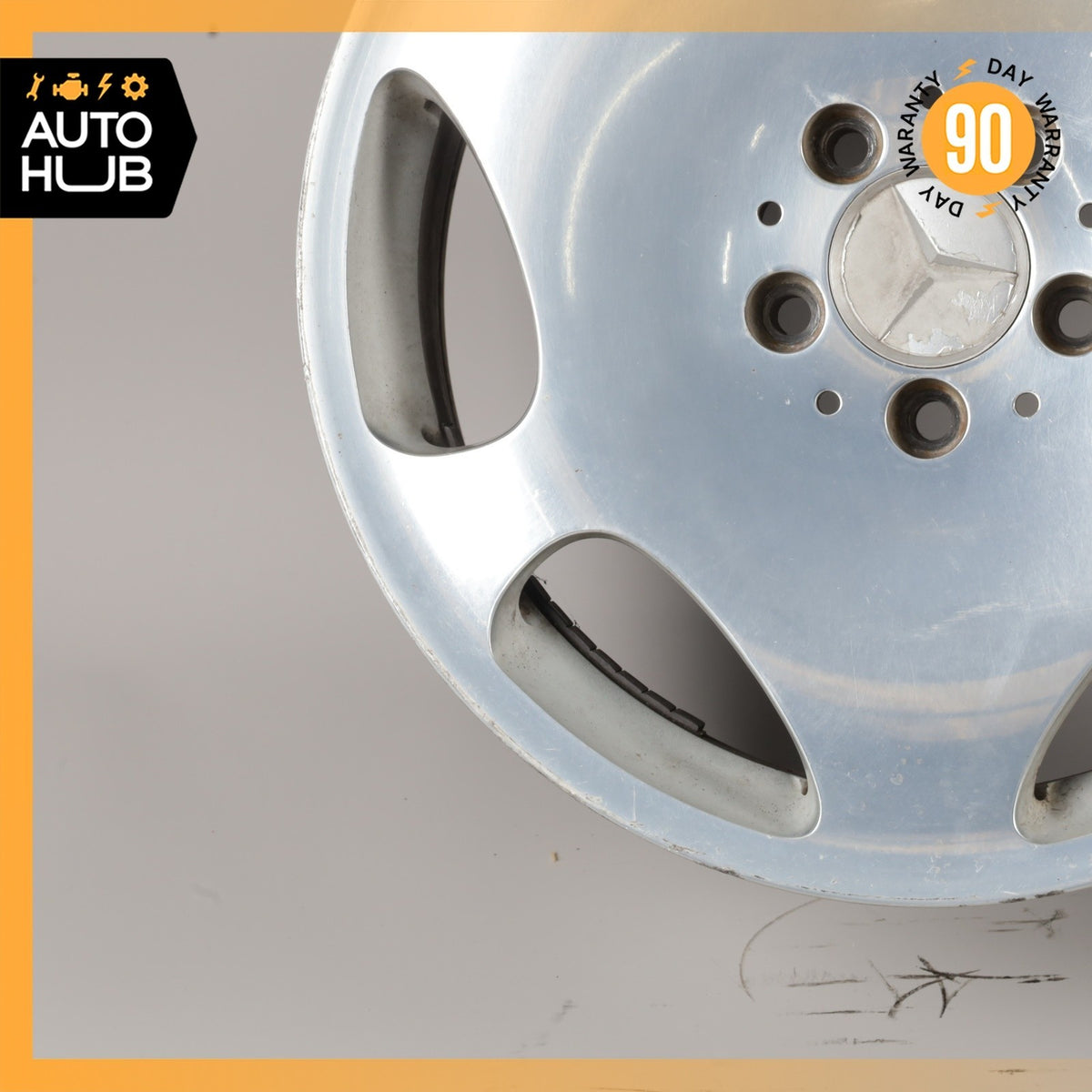 Mercedes W220 S600 CL500 S500 7.5 x 17 17" Wheel Rim Polished 2204011202 OEM - photo 5