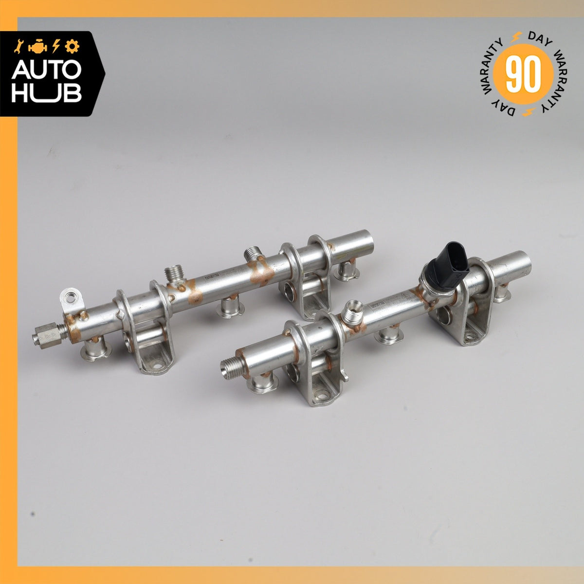 14-18 Porsche Macan Cayenne Left & Right Fuel Injection Rail Line Set OEM - photo 2