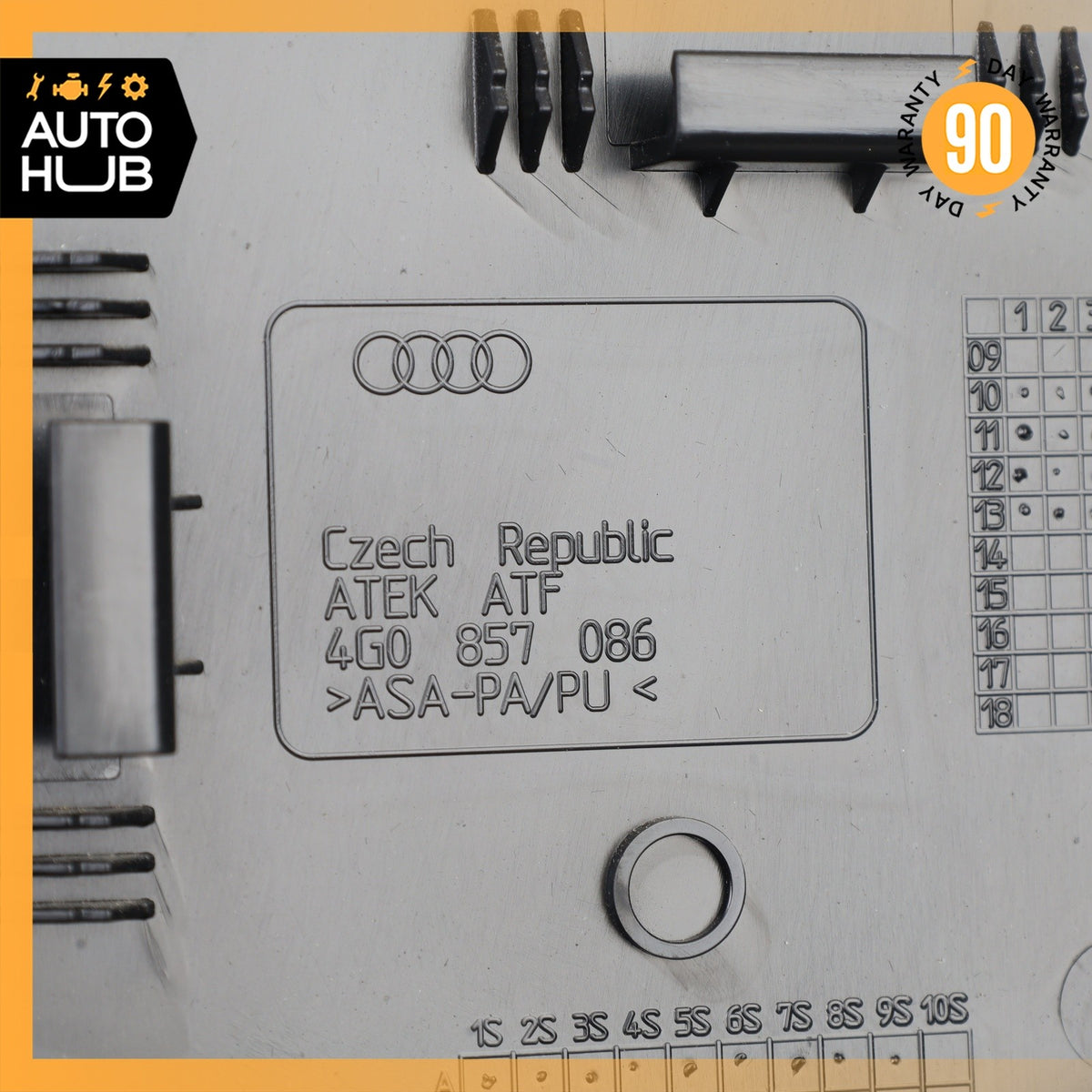 Audi C7 S6 A6 Right Dashboard Dash Cover Panel Trim Black OEM 51k - photo 8
