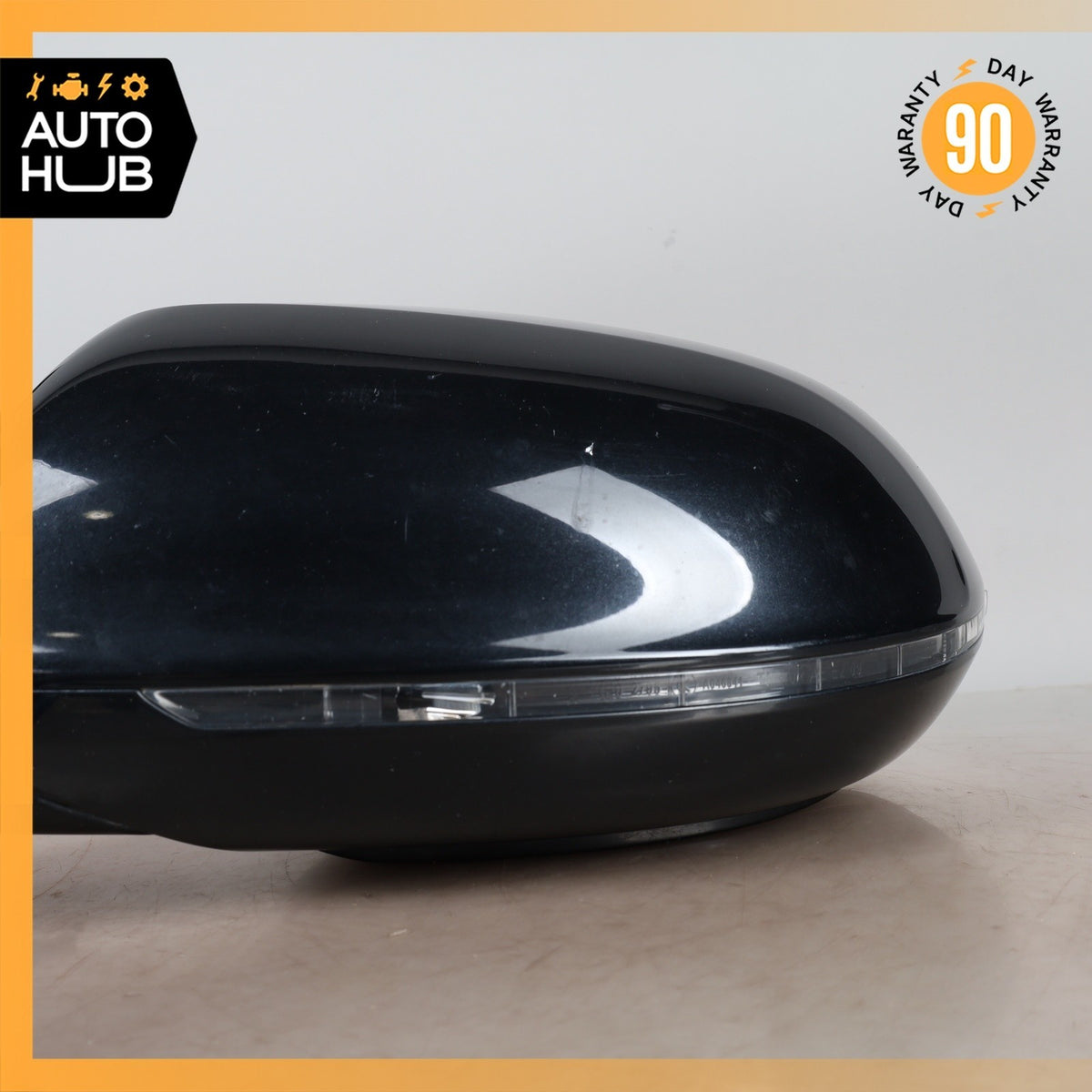 11-18 Audi D4 A8 S8 Front Left Side Rear View Mirror w/ Blind Spot Black OEM - photo 8