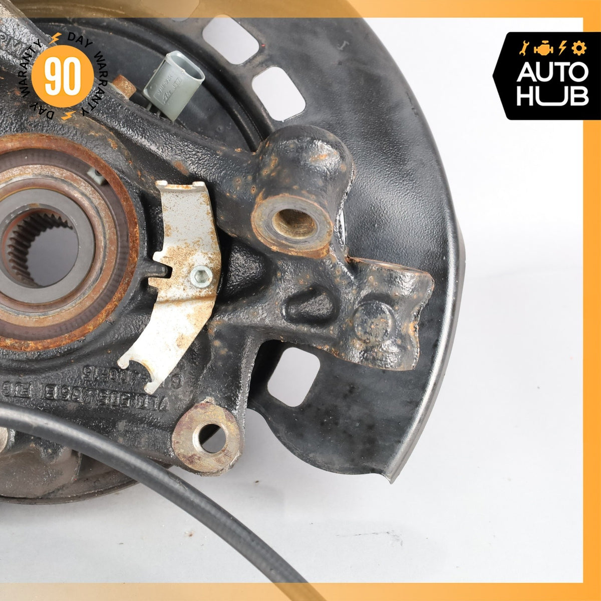 Porsche Cayenne 955 Turbo S Rear Left Side Spindle Knuckle Hub w/ Shield OEM - photo 12