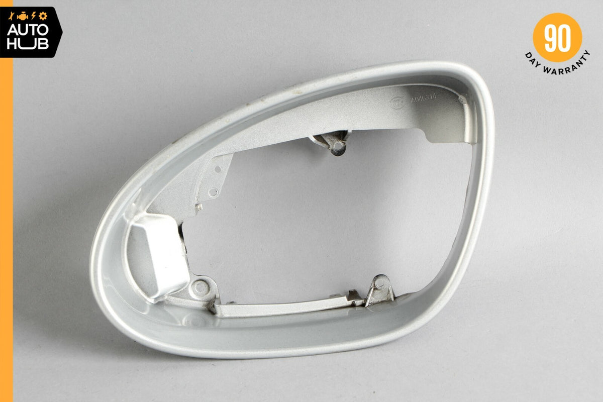 06-09 Mercedes W221 S550 CL63 Left Side Rear View Door Mirror Frame Silver OEM - photo 1