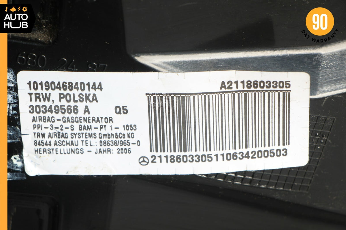 07-09 Mercedes W211 E350 E550 Dashboard Glove Box Storage Compartment Black OEM - photo 11