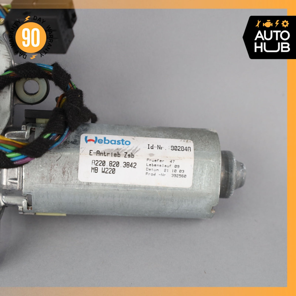00-06 Mercedes W220 S600 CL500 S55 AMG Sunroof Sun Roof Motor 2208203842 OEM - photo 2