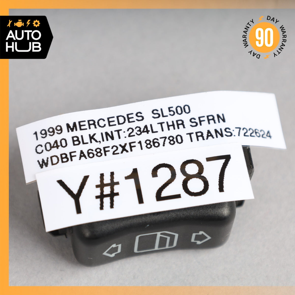 90-02 Mercedes R129 SL500 SL320 500SL Left Driver Side Window Control Switch OEM - photo 8