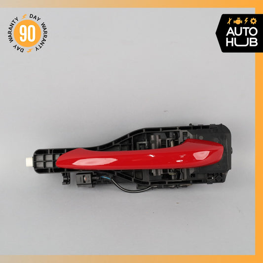 15-18 Porsche Macan 95B Rear Left Side Exterior Door Handle Red OEM - photo 1