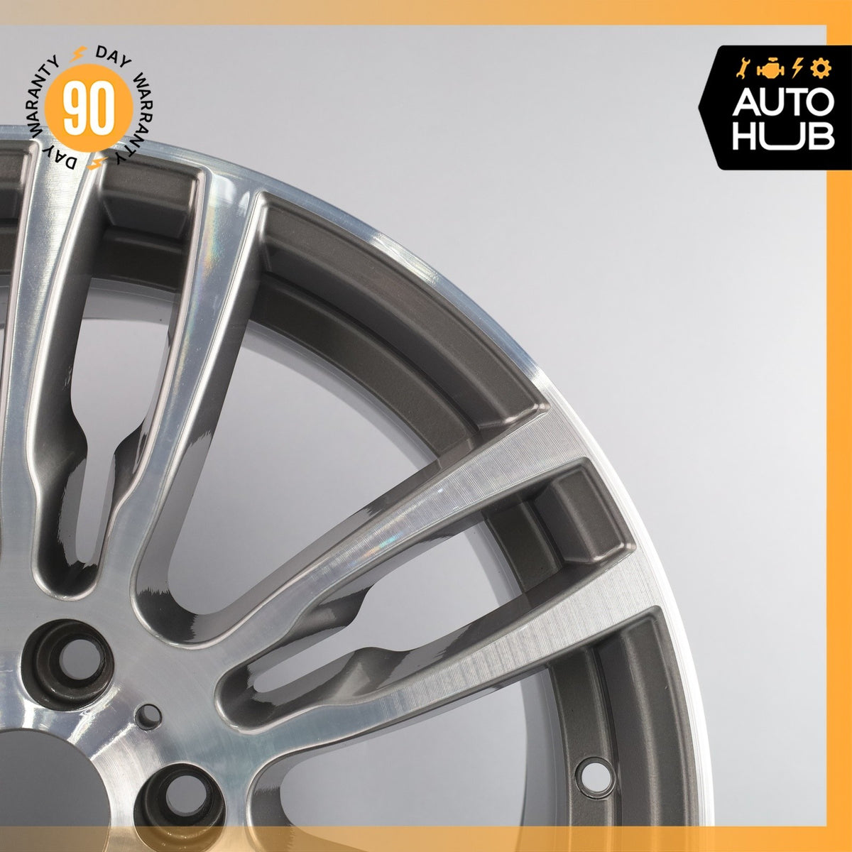 BMW F30 330e 335i 8.5 x 19 19" Style 403 Rear Wheel Rim Polished Gray OEM - photo 4