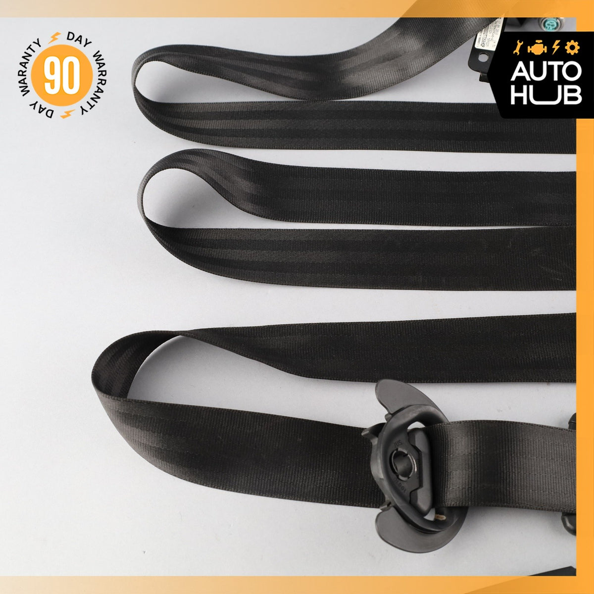 11-18 Porsche Cayenne 958 Front Right Passenger Side Seat Belt Black OEM - photo 4