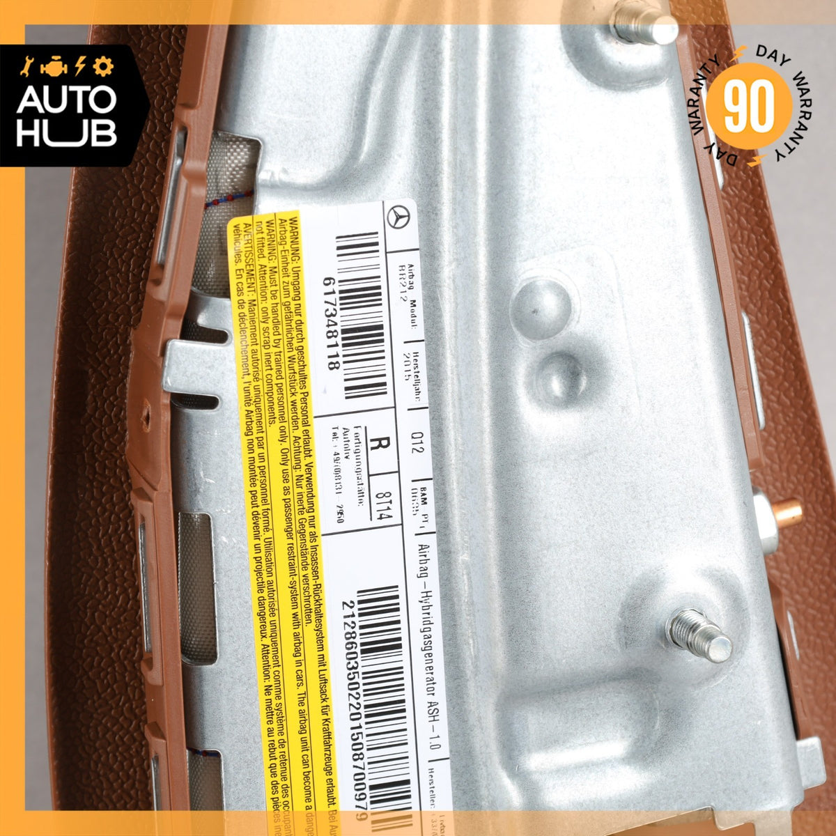 10-18 Mercedes W218 CLS550 E400 Front Right Side Seat Airbag Air Bag Brown OEM - photo 9