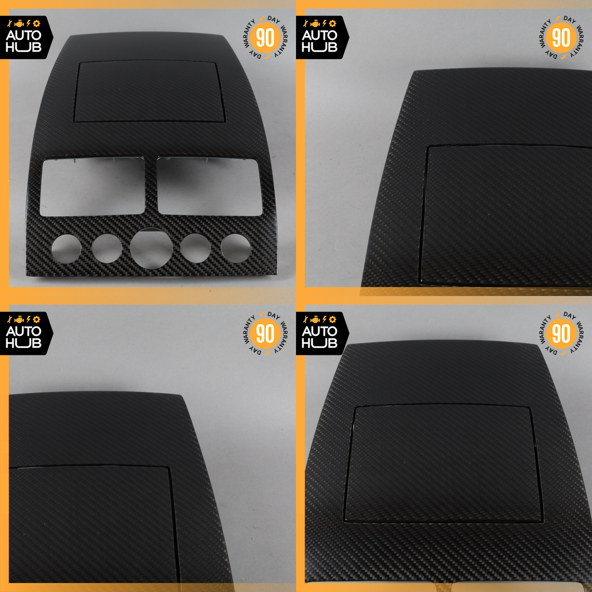 10-15 Aston Martin DB9 Rapide Center Console Navi Trim Bezel Panel Carbon OEM - photo 19