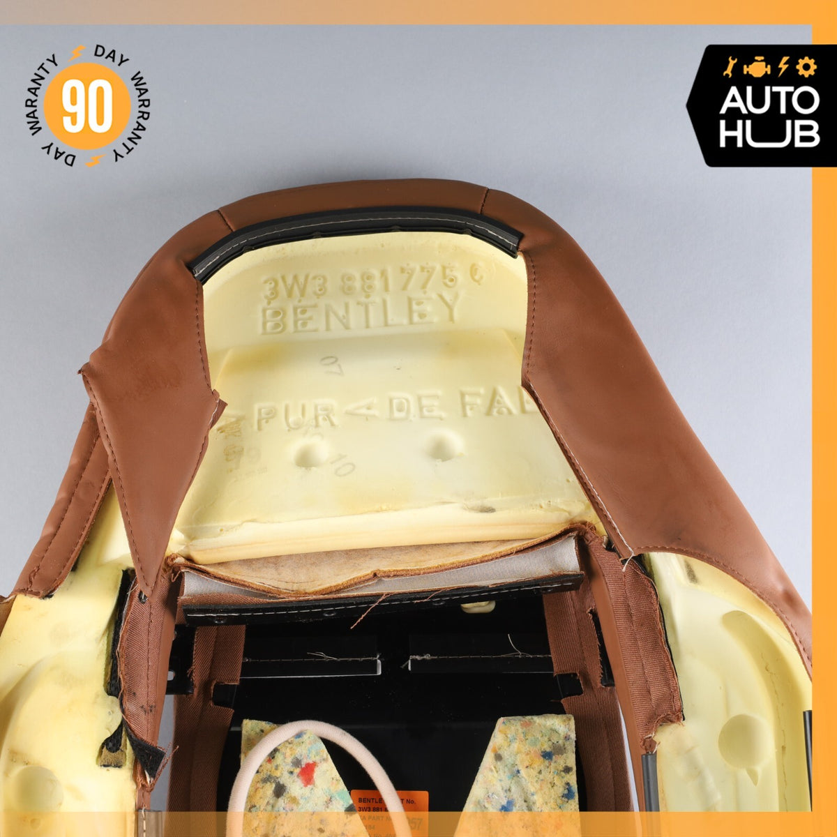 07-11 Bentley Continental GTC GT Front Left Side Seat Upper Back Cushion OEM 46k - photo 14
