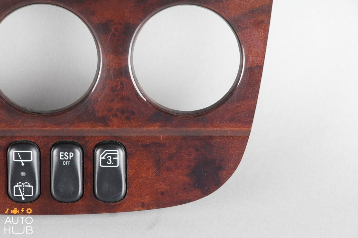 02-05 Mercedes W163 ML320 ML350 ML500 Center Console Trim Bezel Wood OEM - photo 5