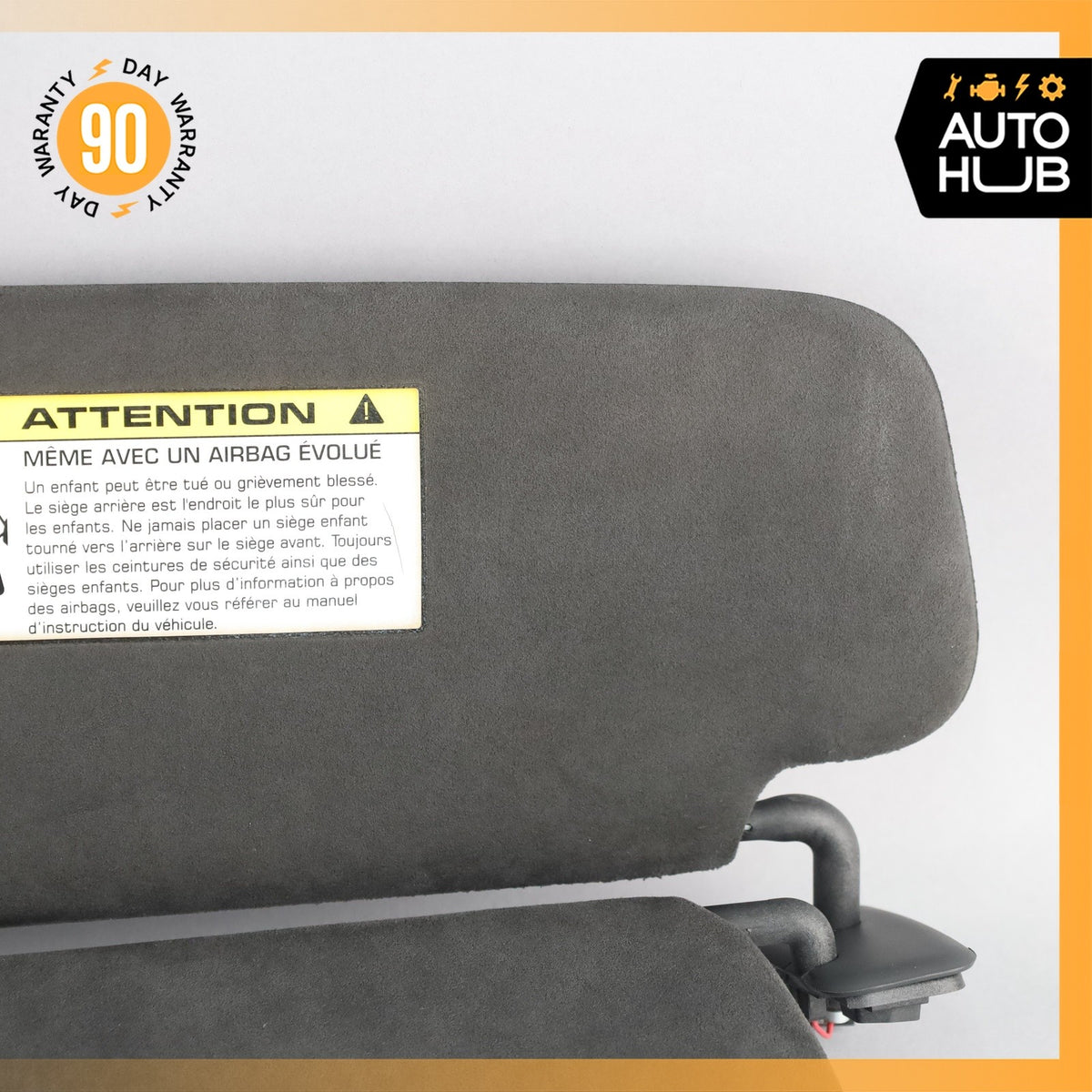 11-14 Porsche Cayenne 958 GTS Sun Visor Sunvisor Right Side Suede OEM - photo 5