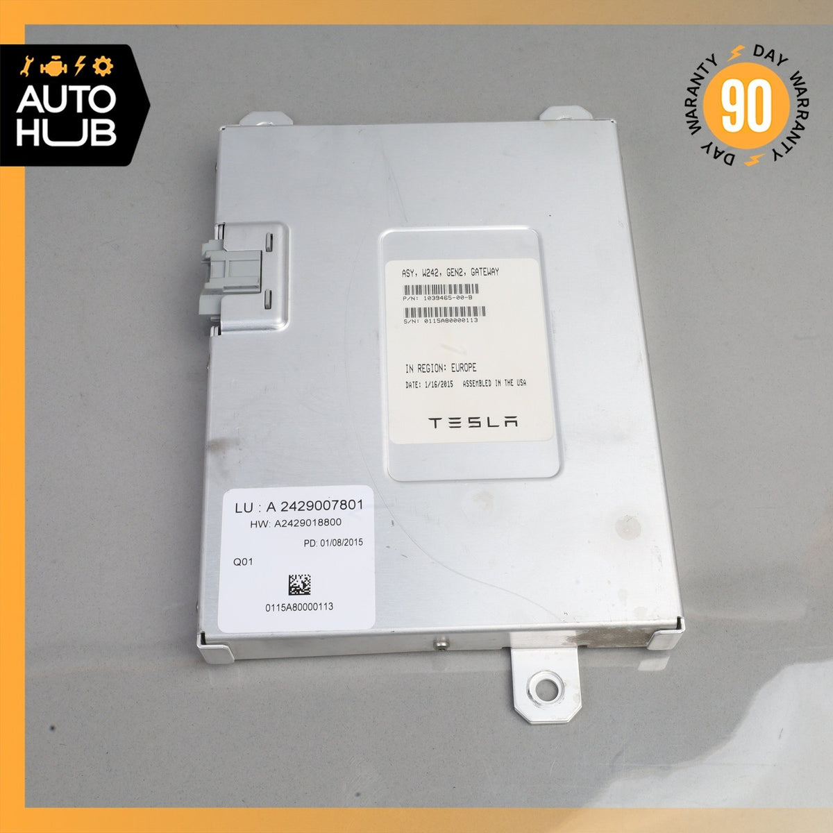 15-17 Mercedes W242 B250e Central Gateway Control Module 2429007801 OEM - photo 2