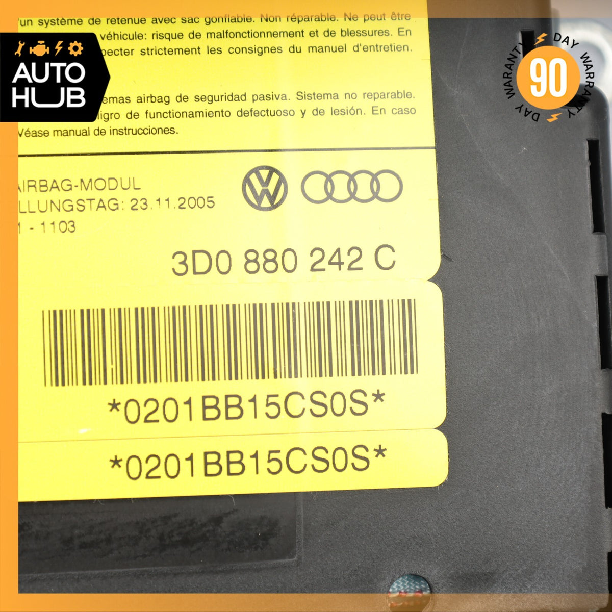 Bentley Continental Flying Spur Seat Airbag Air Bag SRS Front Right Side OEM 80k - photo 10