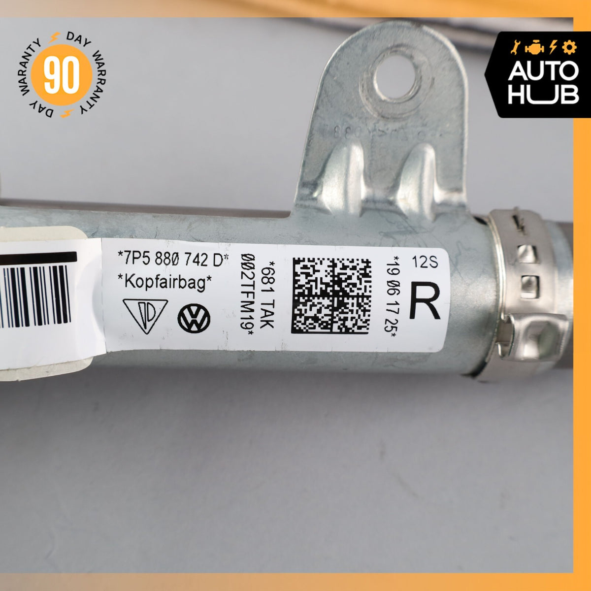 11-18 Porsche Cayenne 958 Roof Curtain Airbag Air Bag Right Side OEM 39k - photo 18