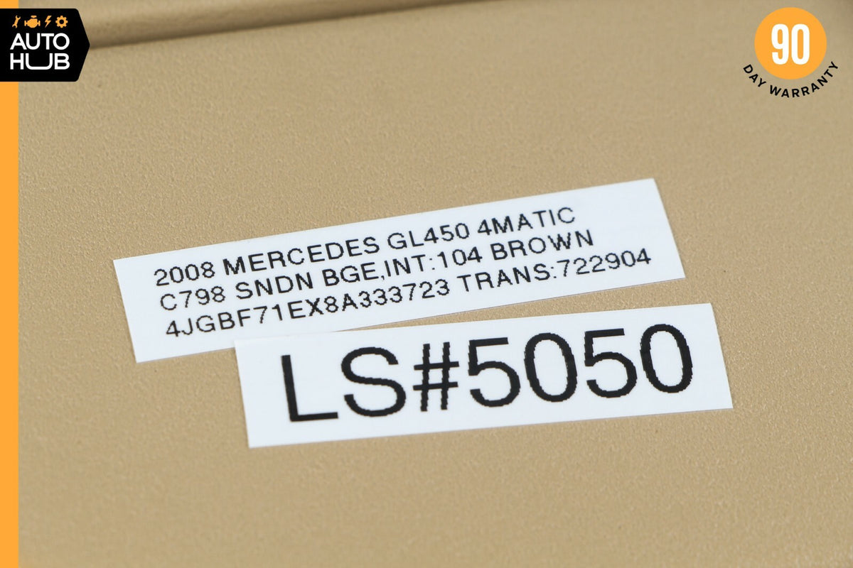 06-12 Mercedes X164 GL450 ML450 Sun Visor Sunvisor Front Right Side Beige OEM - photo 12