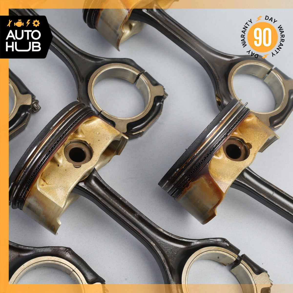 07-15 Mercedes W463 G550 E550 S550 M273 Engine Connecting Rod Piston Set OEM - photo 5