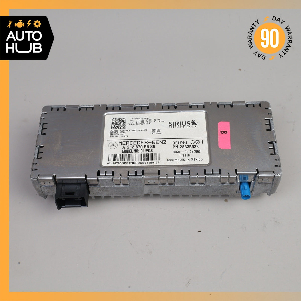 Mercedes W207 E350 C300 SLK250 Sirius Satellite Radio Receiver 2128705689 OEM - photo 2