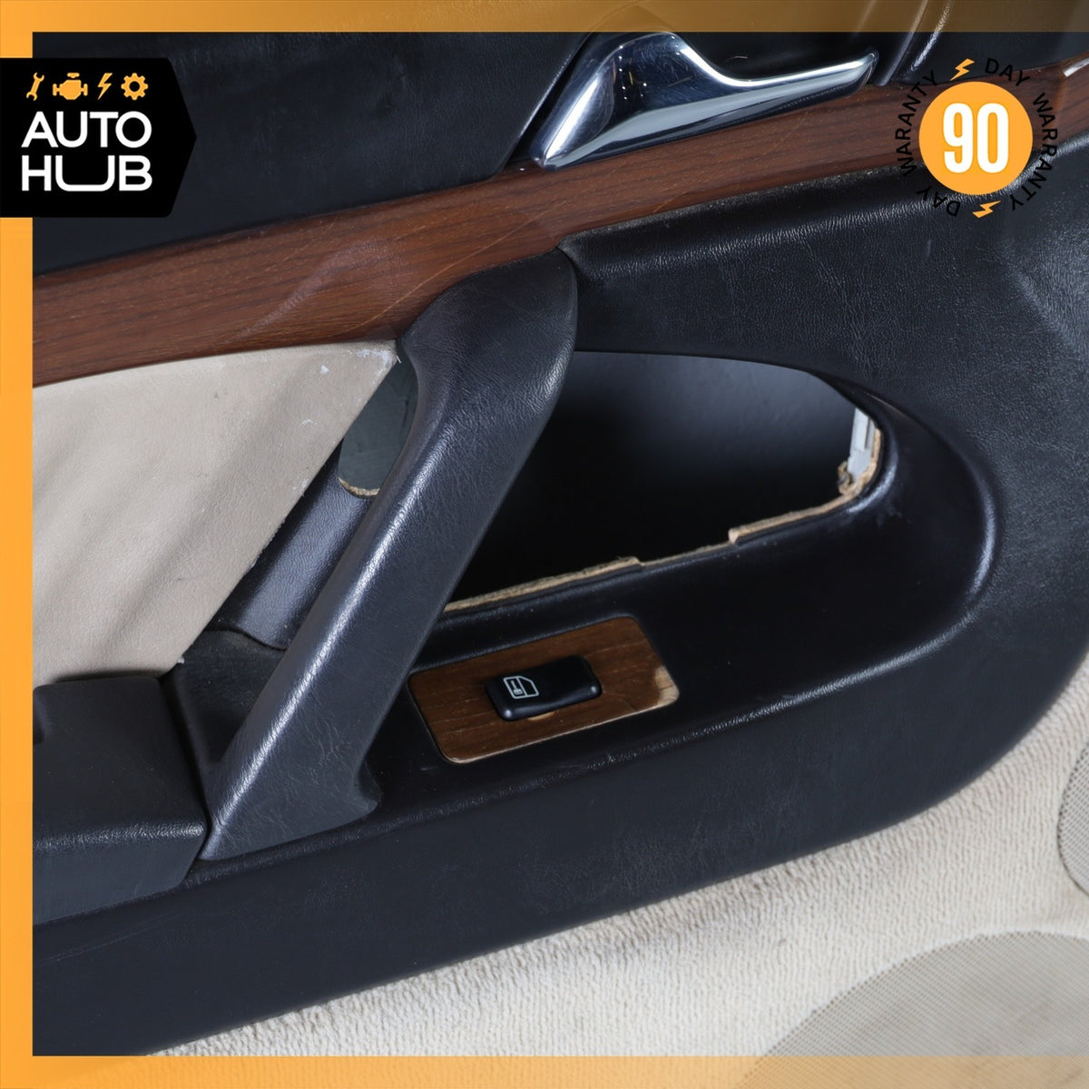 92-94 Mercedes W140 300SE S500 Front Left Driver Side Interior Door Panel OEM - photo 9