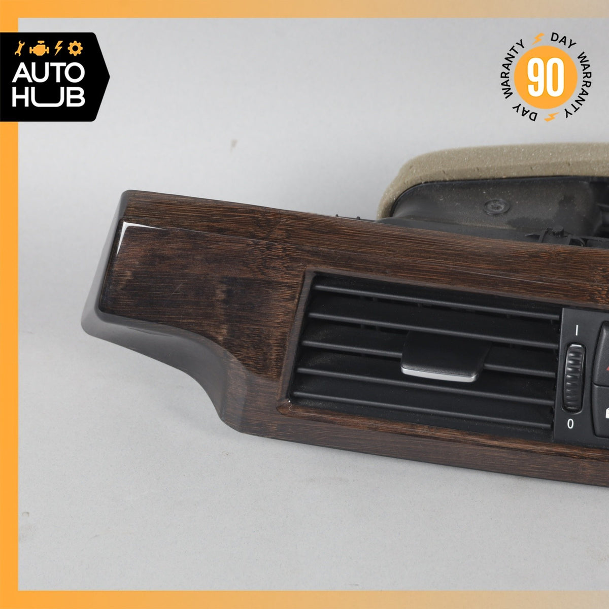 08-10 BMW E60 550i Dashboard Center Cover Panel Trim Molding w/ AC Vent OEM - photo 6
