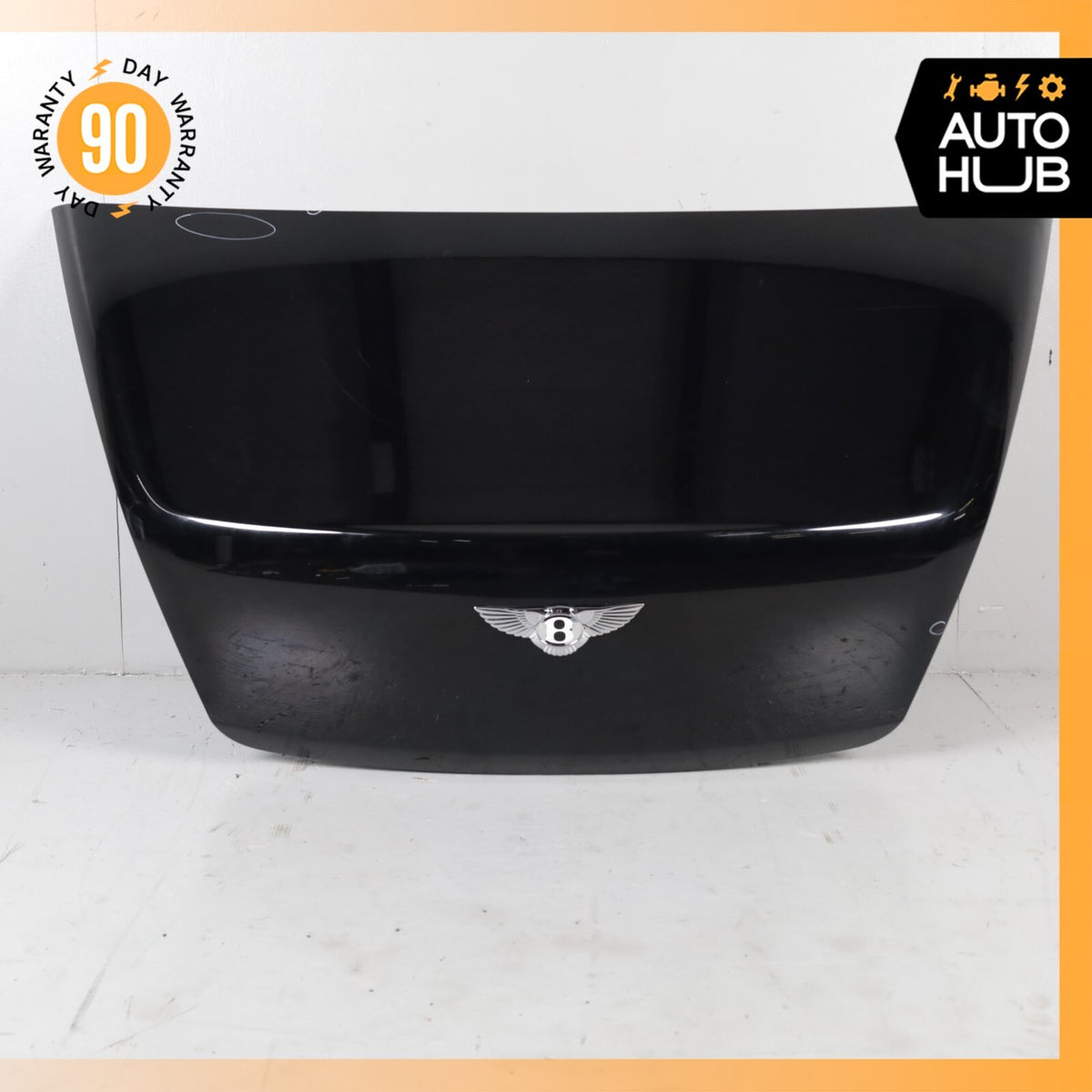 07-11 Bentley Continental GTC Convertible Trunk Lid Panel Assembly Black OEM 62k - photo 2