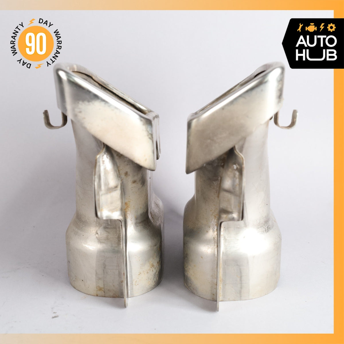 10-16 Mercedes W221 S400 SL400 AMG Exhaust Muffler Tips Left and Right Set OEM - photo 6
