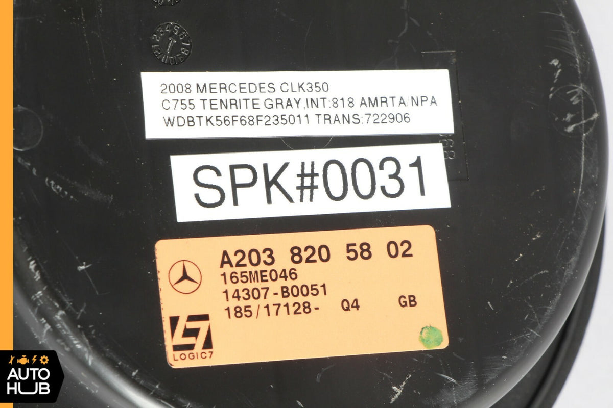 01-09 Mercedes W203 C320 CLK500 CLK500 Door Sound Audio Speaker OEM - photo 12
