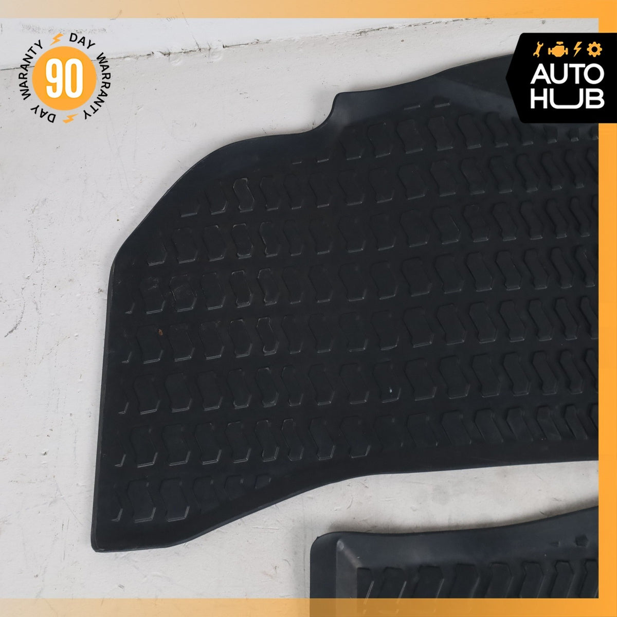 18-24 Audi 4M Q7 Front & Rear Floor Foot Mat Rubber Set OEM - photo 2