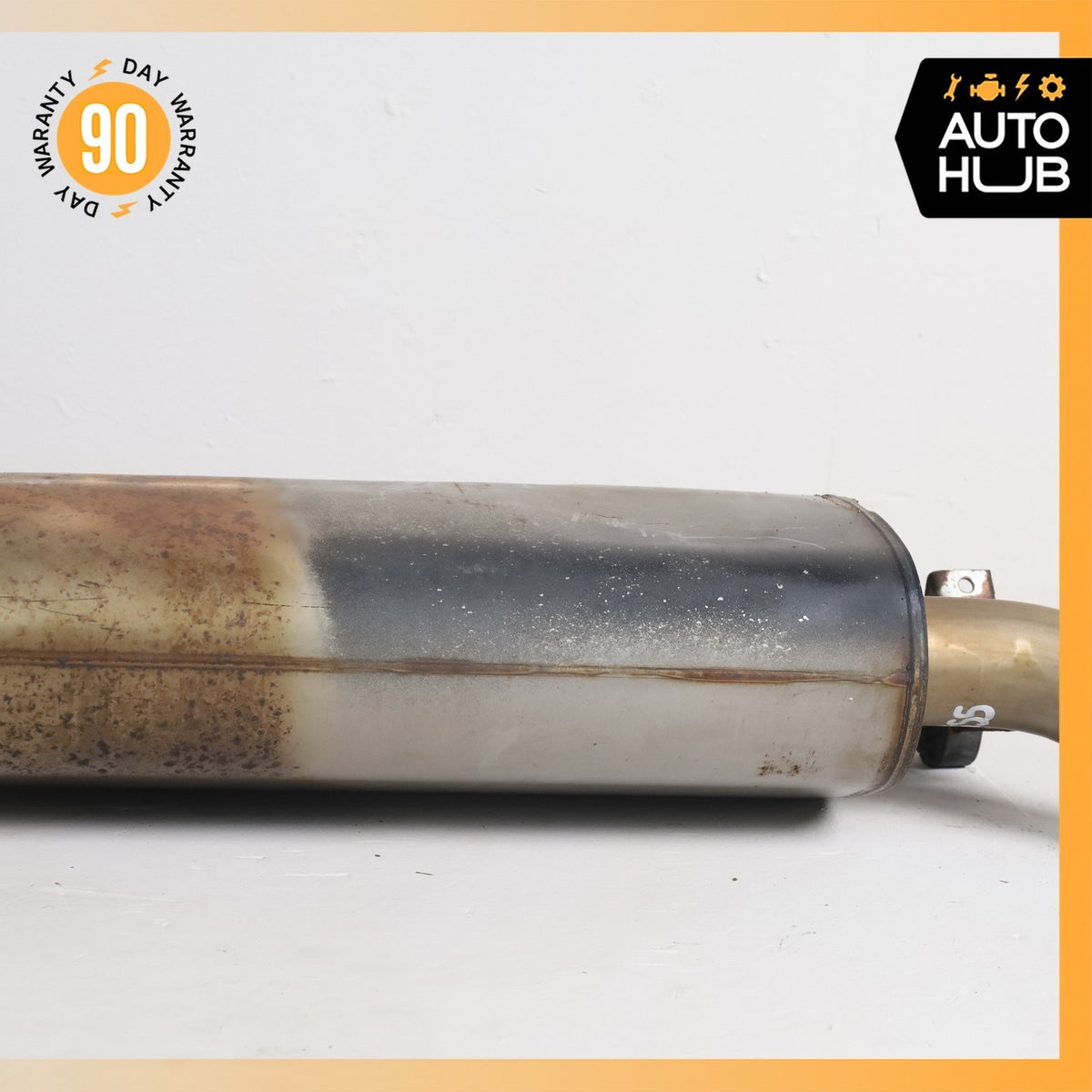 14-19 BMW F15 X5 X6 3.0L Dual Exhaust Muffler Mufflers Assembly w/ Valve OEM 86k - photo 4