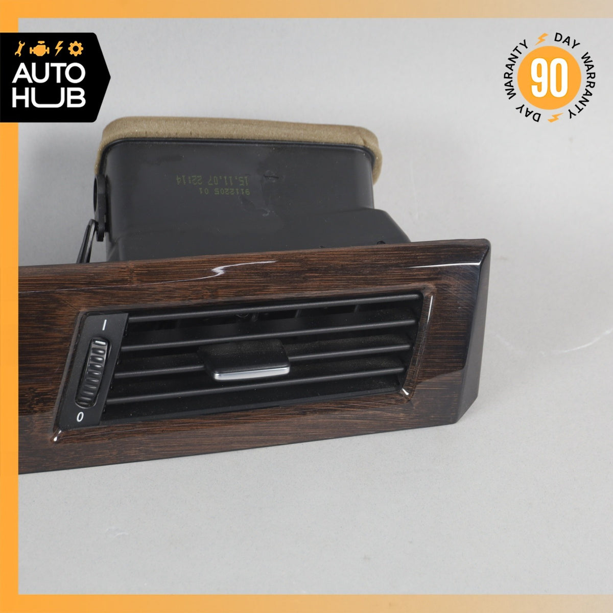 08-10 BMW E60 550i Dashboard Center Cover Panel Trim Molding w/ AC Vent OEM - photo 7