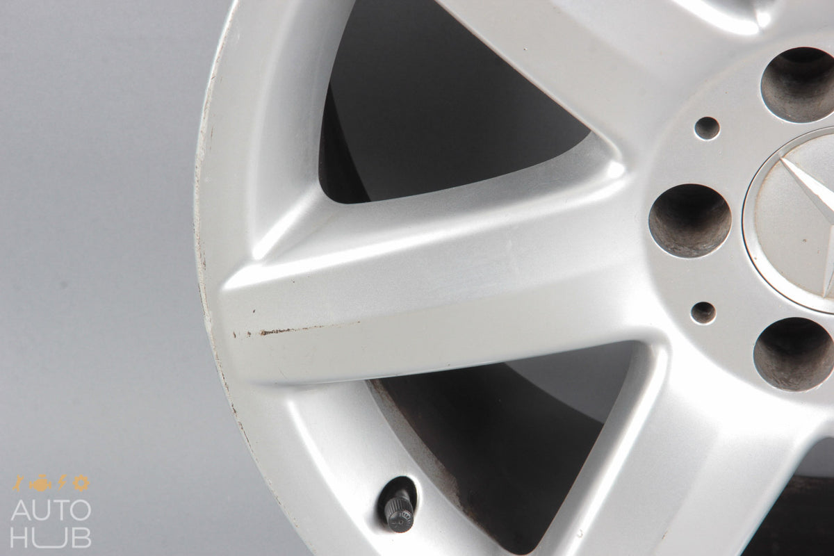 Mercedes R230 SL500 SL600 8.5 X R17 17" Wheel Rim Silver 2304010902 OEM - photo 5