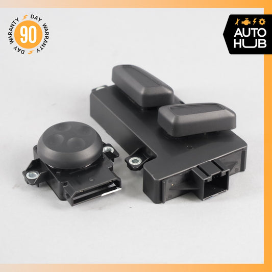 Audi C7 S6 Front Passenger Power Seat Lumbar Control Switch Set Black OEM - photo 1