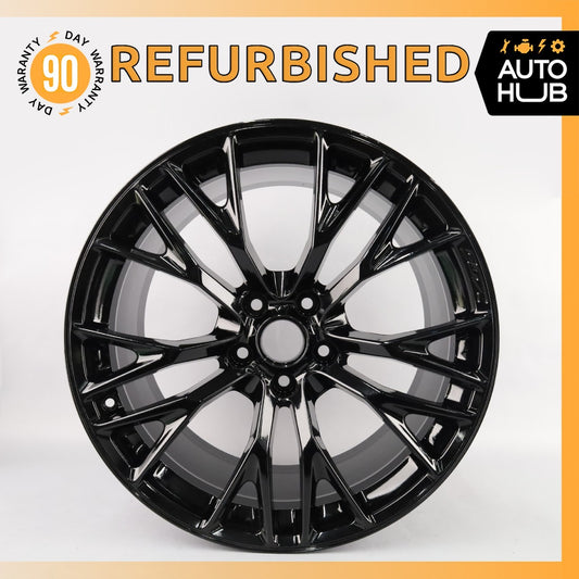 14-19 Chevrolet Corvette C7 Z06 12 x 20 20" Rear Wheel Rim Black 23317166 OEM - photo 1